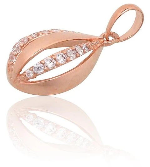Diamond Sky Jewelry Auksinis pakabukas su cirkoniais „Princesės Ašara IV“