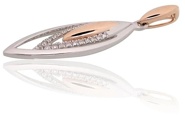 Diamond Sky Jewelry Auksinis pakabukas su deimantais „Princesės Ašara III“