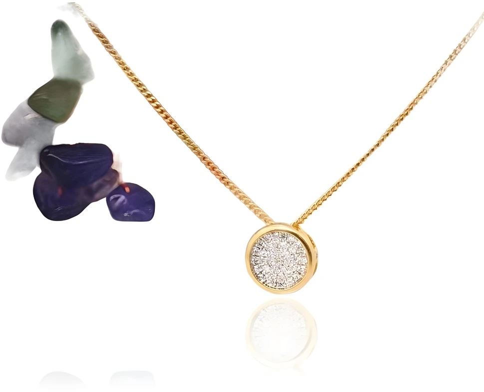 Diamond Sky Jewelry Auksinis pakabukas su deimantais „Perfection V“