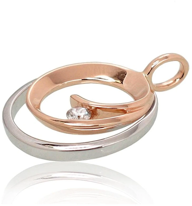 Diamond Sky Jewelry Auksinis pakabukas su deimantais „Melisandra VII“