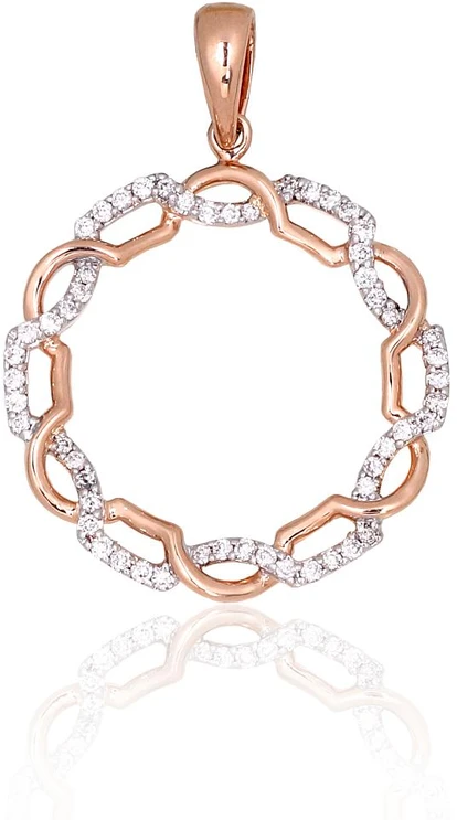 Diamond Sky Jewelry Auksinis pakabukas su deimantais „Omega II“