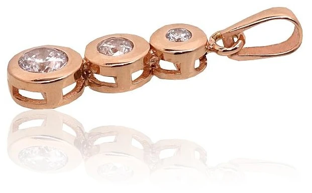 Diamond Sky Jewelry Auksinis pakabukas su cirkoniais „Juno III“