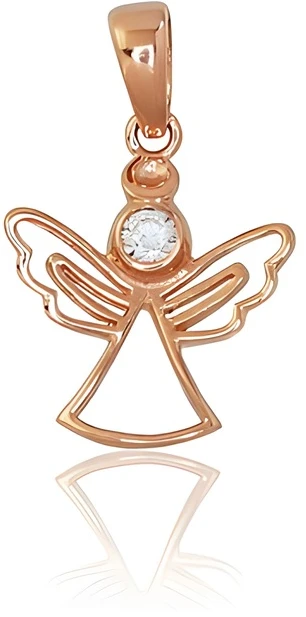 Diamond Sky Jewelry Auksinis pakabukas su cirkoniais „Angelas“