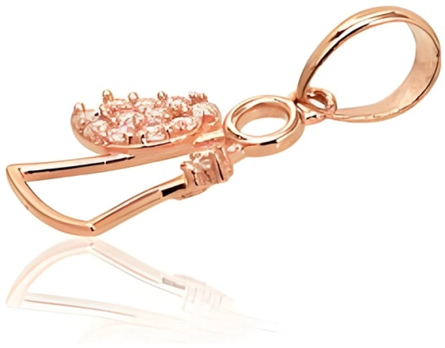 Diamond Sky Jewelry Auksinis pakabukas su cirkoniais „Angel VI“