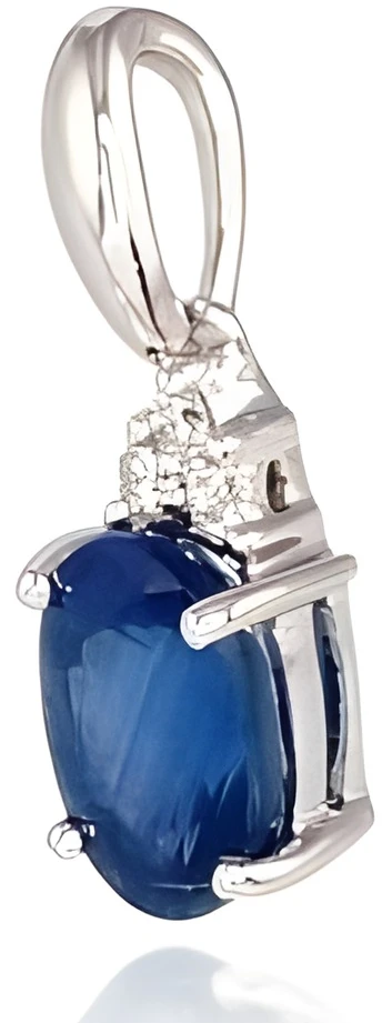 Diamond Sky Jewelry Auksinis pakabukas su deimantais ir safyrais „Notika“