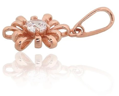 Diamond Sky Jewelry Auksinis pakabukas su cirkoniais „Auksinė Ramunė“