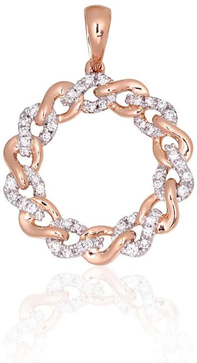Diamond Sky Jewelry Auksinis pakabukas su deimantais „Omega“