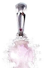 Diamond Sky Jewelry Auksinis pakabukas su deimantais ir rubinais „Ferro V“