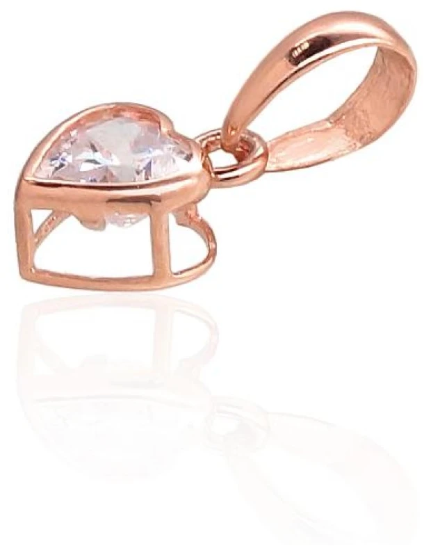 Diamond Sky Jewelry Auksinis pakabukas su cirkoniais „Amor XIV“