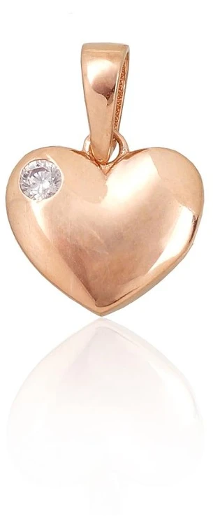Diamond Sky Jewelry Auksinis pakabukas su cirkoniais „Amor XXIII“