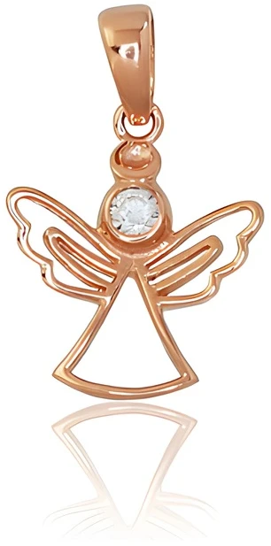 Diamond Sky Jewelry Auksinis pakabukas su cirkoniais „Angelas“