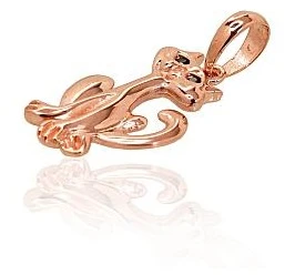 Diamond Sky Jewelry Auksinis pakabukas su cirkoniais „Katė V“