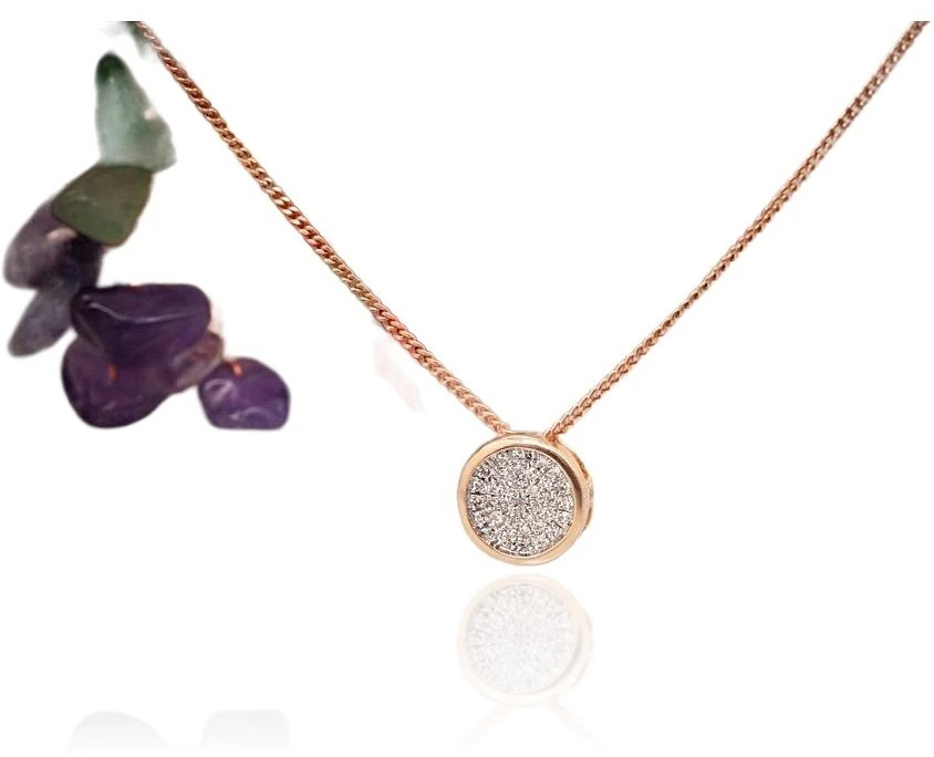 Diamond Sky Jewelry Auksinis pakabukas su deimantais „Perfection II“