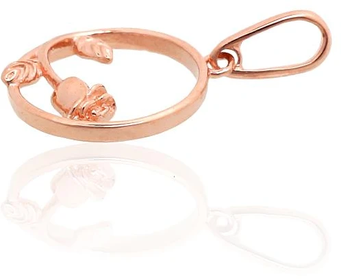 Diamond Sky Jewelry Auksinis pakabukas „Tylūs Lapai“