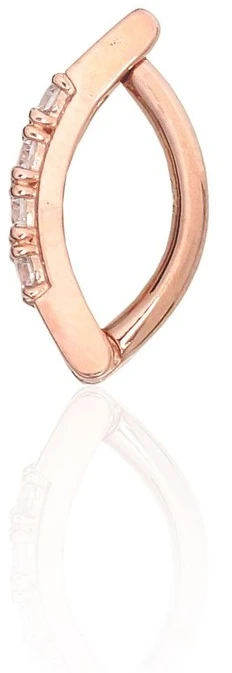 Diamond Sky Jewelry Auksinis pilvo auskaras su cirkoniais „Confetti“