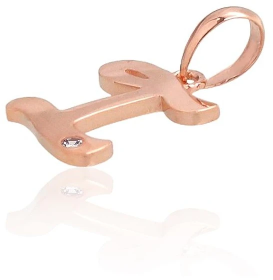 Diamond Sky Jewelry Auksinis raidės pakabukas su cirkoniais „I IV“