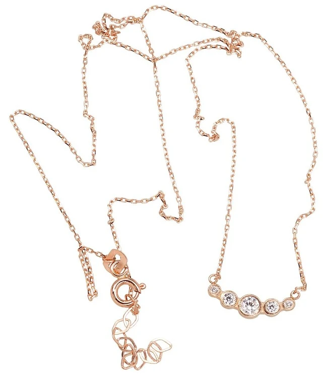 Diamond Sky Jewelry Auksinis vėrinys su cirkoniais „Juno VII“
