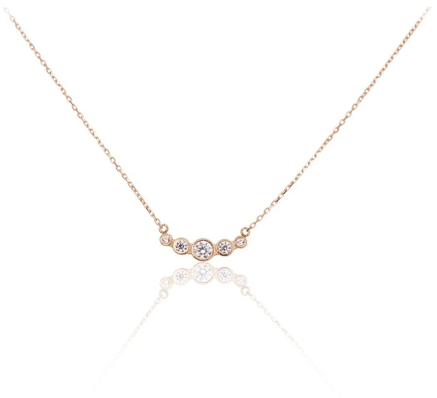 Diamond Sky Jewelry Auksinis vėrinys su cirkoniais „Juno VII“