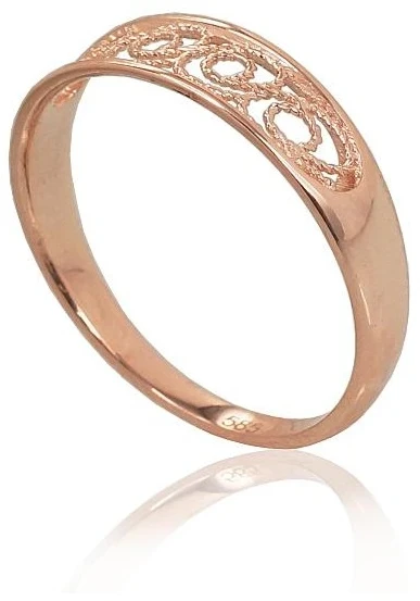 Diamond Sky Jewelry Auksinis žiedas „Aukso Raštas XIV“