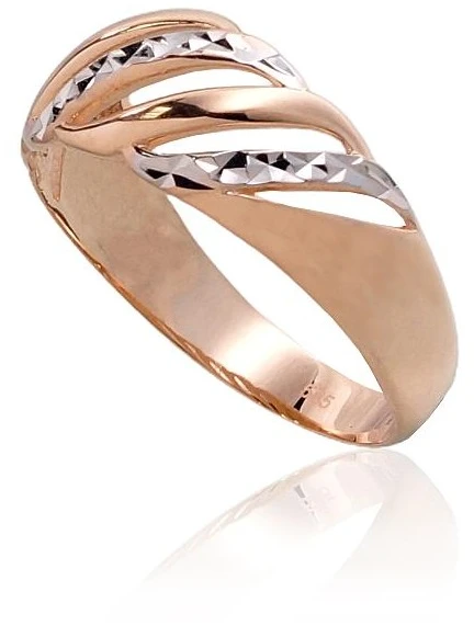 Diamond Sky Jewelry Auksinis žiedas „Diamond Facets IV“