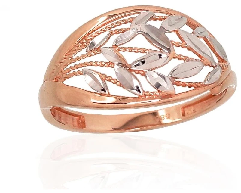 Diamond Sky Jewelry Auksinis žiedas „Elegant Pattern II“