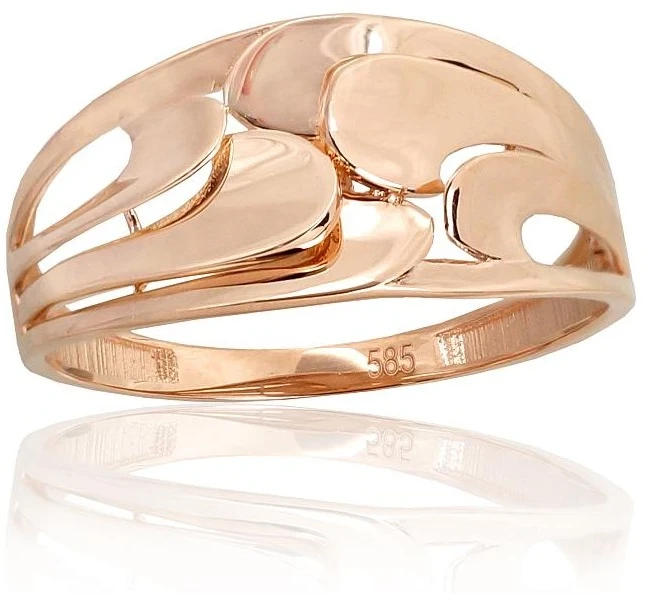 Diamond Sky Jewelry Auksinis žiedas „Elegant Pattern III“
