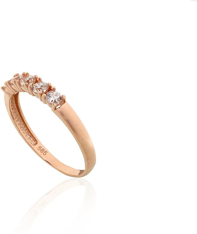 Diamond Sky Jewelry Auksinis žiedas su cirkoniais „Amžinasis Spindesys“