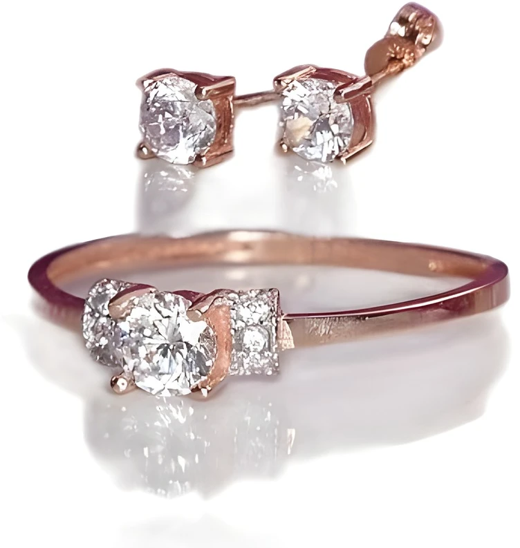 Diamond Sky Jewelry Auksinis žiedas su cirkoniais „Khonsu III“