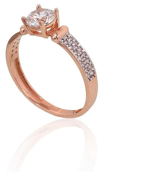 Diamond Sky Jewelry Auksinis žiedas su cirkoniais „Juno Gold XX“