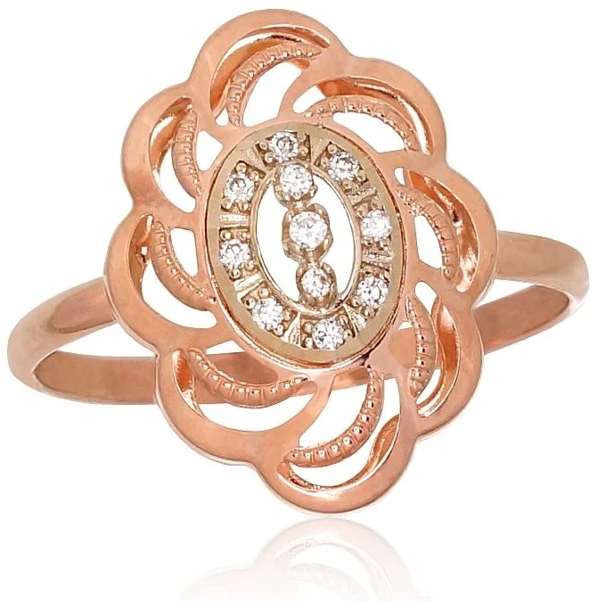 Diamond Sky Jewelry Auksinis žiedas su cirkoniais „Morocco II“