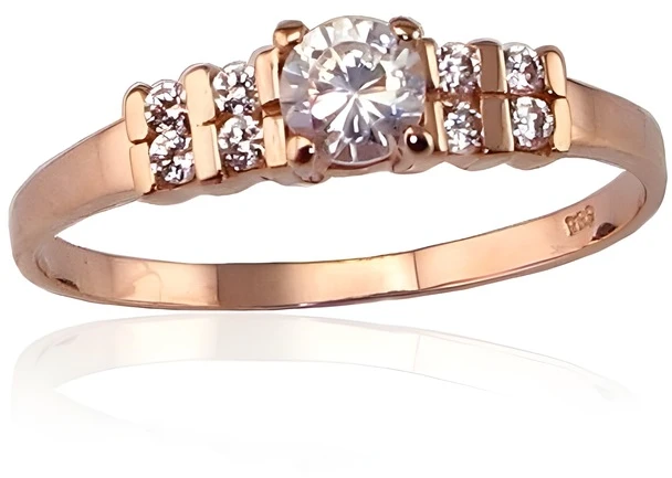 Diamond Sky Jewelry Auksinis žiedas su cirkoniais „Khonsu II“