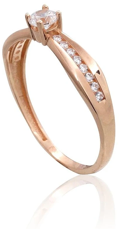 Diamond Sky Jewelry Auksinis žiedas su cirkoniais „Juno Gold XXXVII“