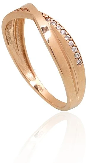 Diamond Sky Jewelry Auksinis žiedas su cirkoniais „X - Factor“