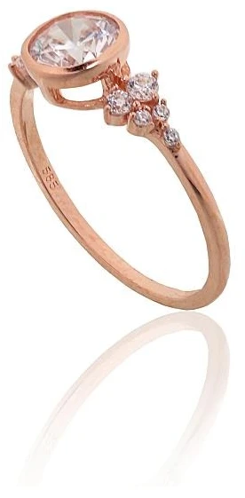 Diamond Sky Jewelry Auksinis žiedas su cirkoniais „Orbitos Spindesys“