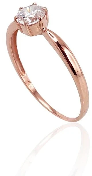 Diamond Sky Jewelry Auksinis žiedas su cirkoniais „Naujoji Klasika“