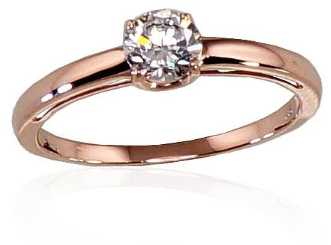 Diamond Sky Jewelry Auksinis žiedas su cirkoniais „Klasika Gold IV“