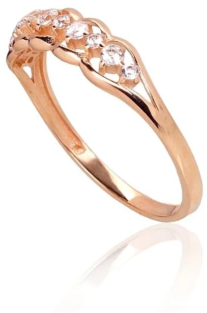 Diamond Sky Jewelry Auksinis žiedas su cirkoniais „Angelica“