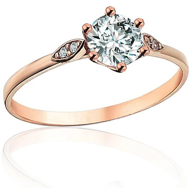 Diamond Sky Jewelry Auksinis žiedas su cirkoniais „Juno Gold XVII“