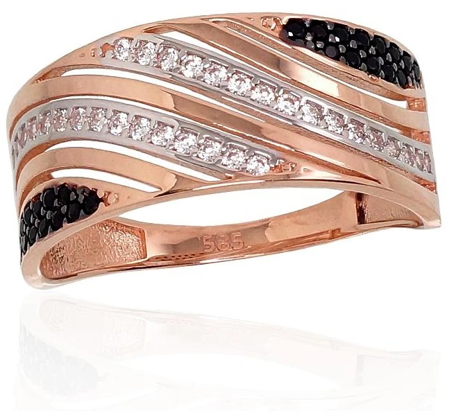 Diamond Sky Jewelry Auksinis žiedas su cirkoniais „The Keeper“