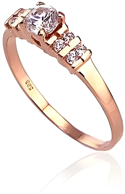 Diamond Sky Jewelry Auksinis žiedas su cirkoniais „Khonsu II“