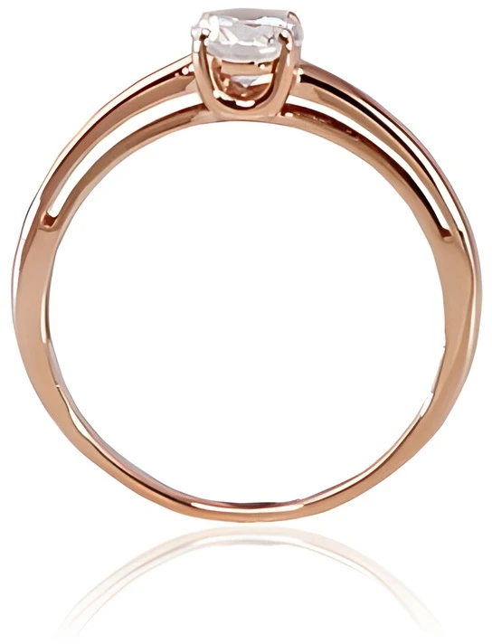 Diamond Sky Jewelry Auksinis žiedas su cirkoniais „Klasika Gold IV“