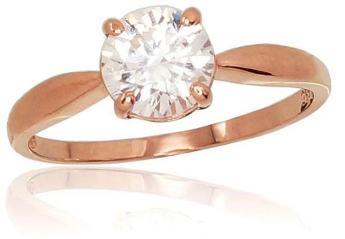 Diamond Sky Jewelry Auksinis žiedas su cirkoniais „Juno Gold XVI“