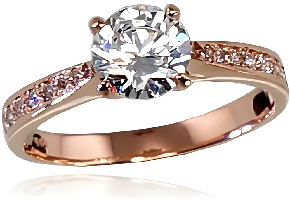 Diamond Sky Jewelry Auksinis žiedas su cirkoniais „Juno Gold“