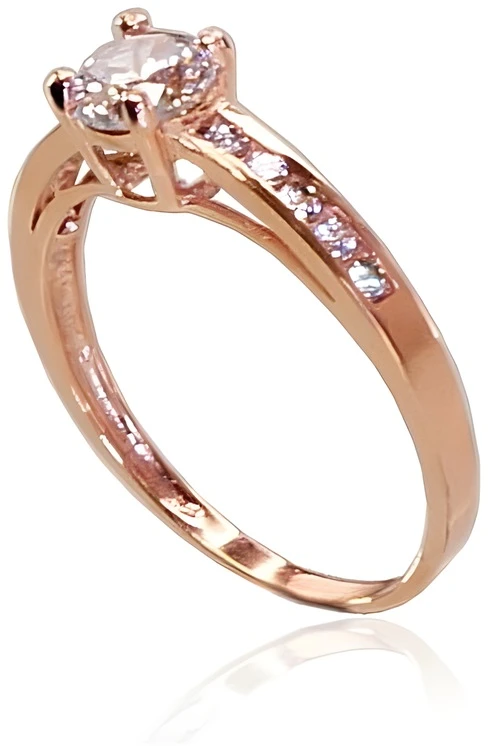 Diamond Sky Jewelry Auksinis žiedas su cirkoniais „Juno Gold XXXIX“