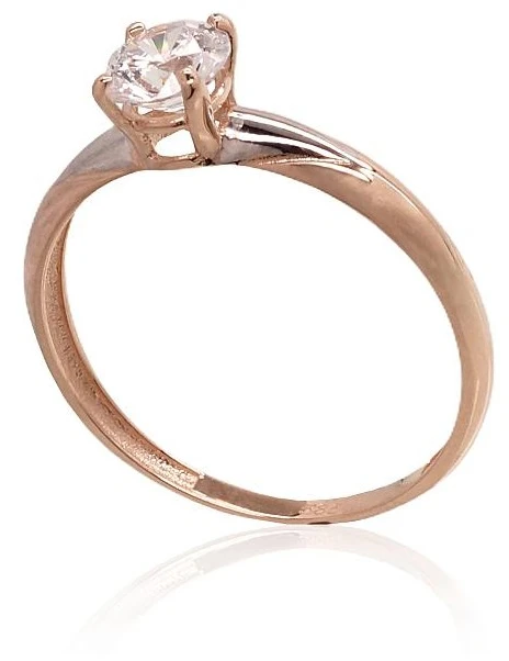 Diamond Sky Jewelry Auksinis žiedas su cirkoniais „Juno Gold XXXI“
