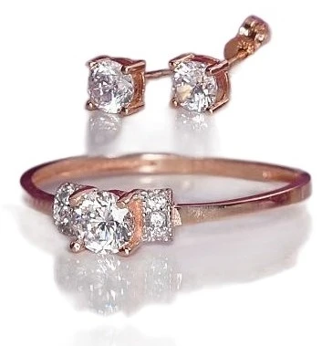 Diamond Sky Jewelry Auksinis žiedas su cirkoniais „Khonsu III“