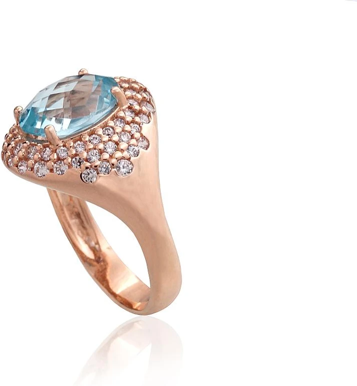 Diamond Sky Jewelry Auksinis žiedas su cirkoniais ir topazais „Morrigan II“