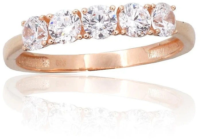 Diamond Sky Jewelry Auksinis žiedas su cirkoniais „Tokijas LII“