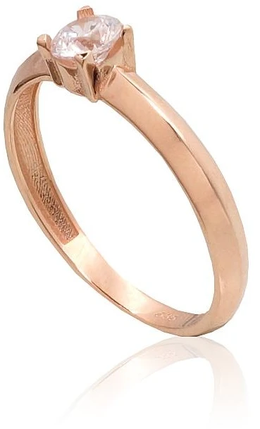 Diamond Sky Jewelry Auksinis žiedas su cirkoniais „Naujoji Klasika XV“