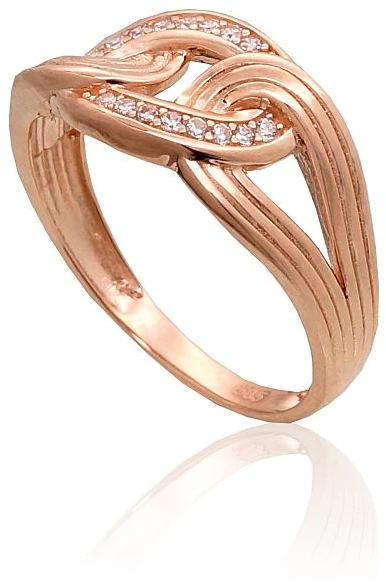 Diamond Sky Jewelry Auksinis žiedas su cirkoniais „Omega II“
